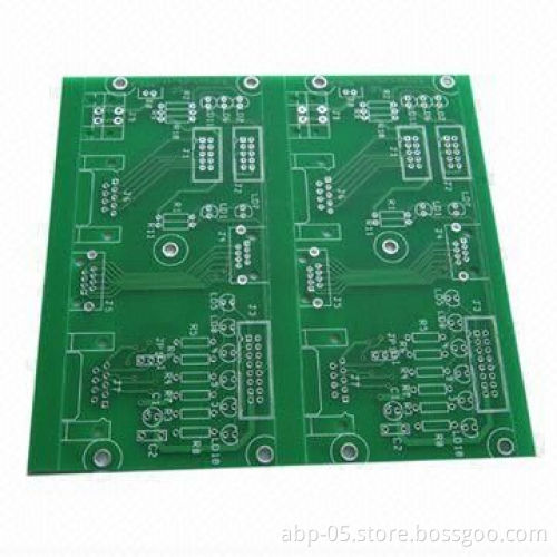 FR4 1.6mm 2-layered PCB with HASL (Lead-free) Finishing and Matte Green Solder Mask, RoHS Mark